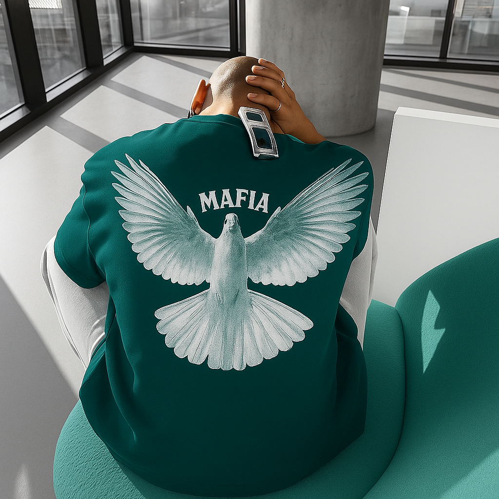 "MAFIA Dove T-Shirt – Streetwear Peace & Power Edition"