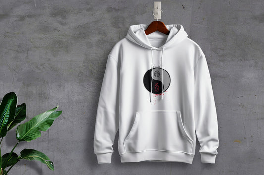 Ying Yang Printed Hoodie