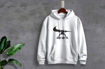 Just Lift it Printed Hoodie