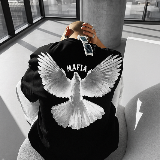 "MAFIA Dove T-Shirt – Streetwear Peace & Power Edition"